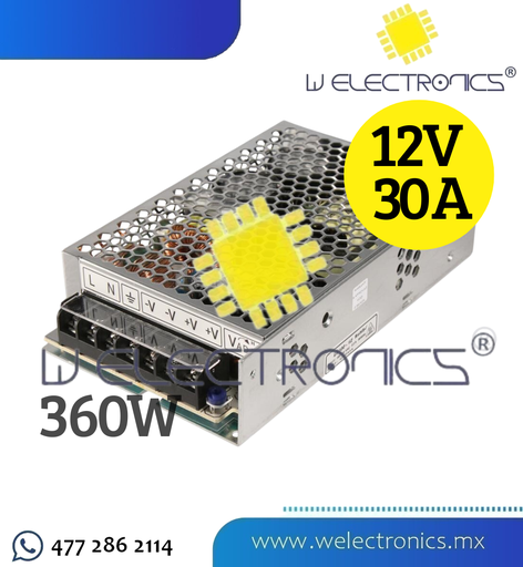 [260-138] FUENTE DE ALIMENTACION CA/CC DE 12V 30A (360W)