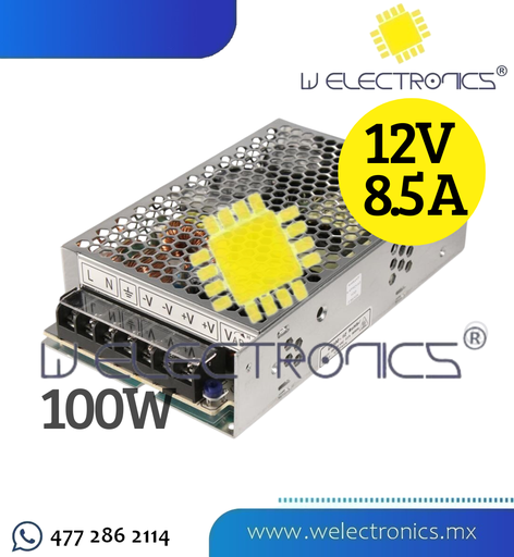 [260-153] FUENTE DE ALIM CA/CC C/2 SALIDAS DE 100W (12V 8.5A)