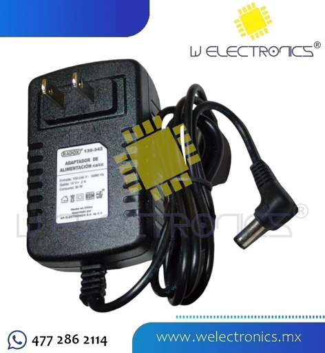 [130-342] ADAPTADOR DE ALIMENTACION 15V 2A