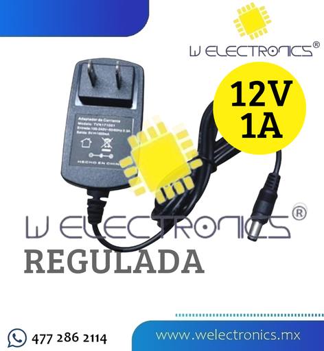 [CCTV-09] FUENTE DE PODER REGULADA 12V 1A