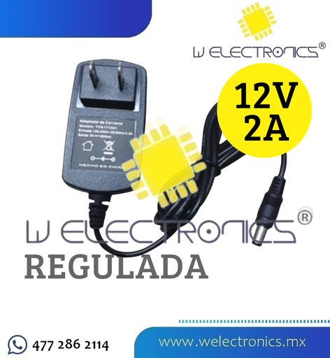 [CCTV-10] FUENTE DE PODER REGULADA 12V 2A