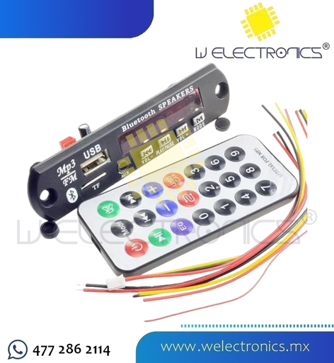 [870-280] MODULO MP3 BLUETOOTH/FM/USB/SD/AUX 12V
