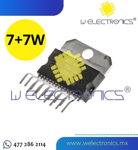 [TDA7266] TDA7266 AMPLIFICADOR 2 CANALES 7+7W