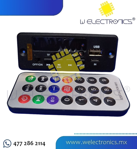 [870-280-1] MODULO REPRODUCTOR DE AUDIO BLUETOOTH 6W 5-32V