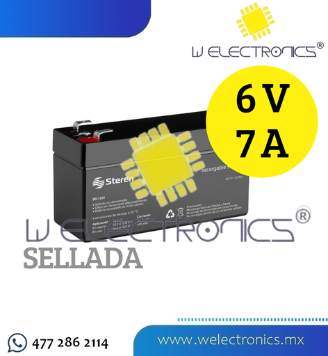 [660-055] BATERIA RECARGABLE SELLADA 6V 7A