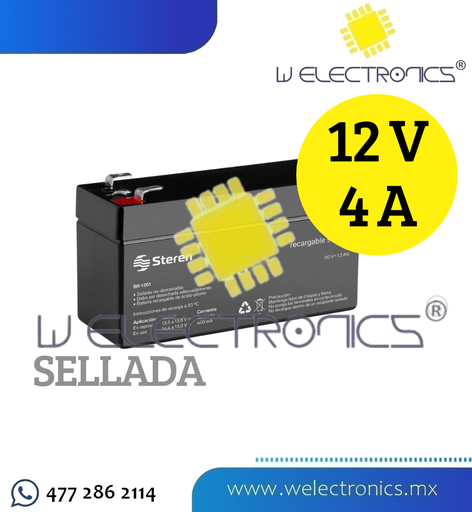 [660-063] BATERIA RECARGABLE SELLADA 12V 4A
