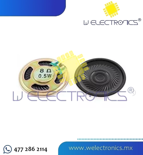 [BOC-001] BOCINA 8 OHM 0.5W 20 X 3.4 MM