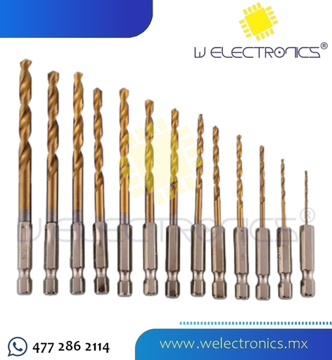 [BRCKIT1] KIT DE BROCAS DE TITANIO P/METAL