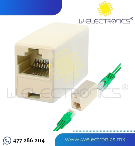 [863-305] ADAPTADOR UNION DOBLE P/EXT PARA RJ45