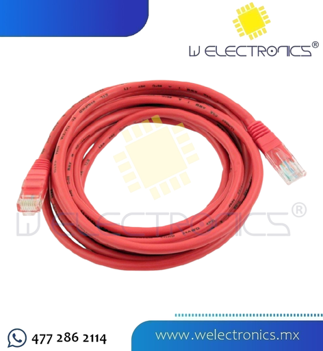 [080-866] CABLE DE RED ROJO 4M