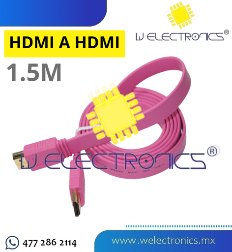 [081-701] CABLE HDMI 1.5M ROSA