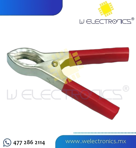 [090-174] CAIMAN CON PINZA GRANDE ROJO