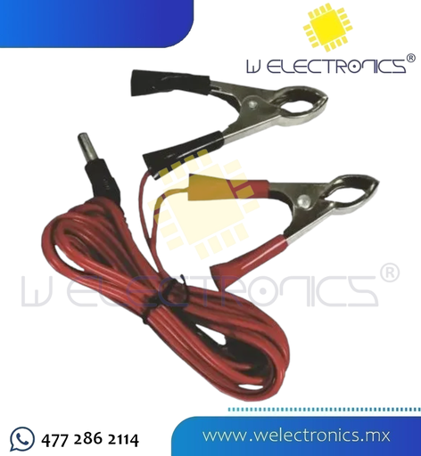 [090-178] CAIMAN C/CABLE P/BATERIA A PLUG INVERTIDO 2.5MM