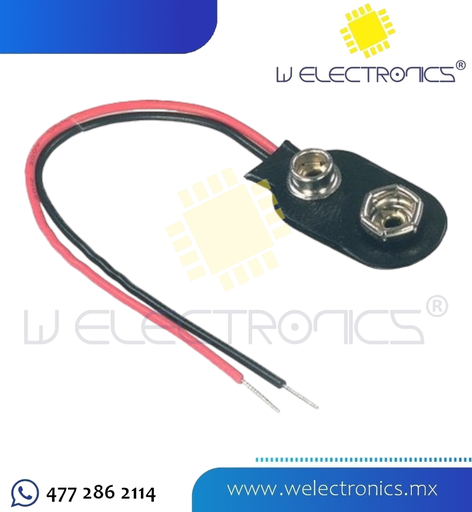 [660-300] BROCHE PARA PILA DE 9V