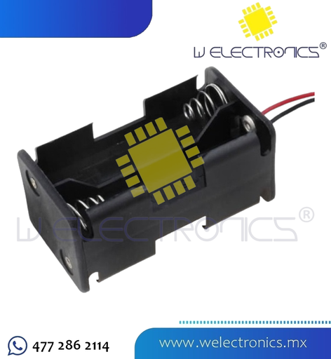 [660-306] PORTAPILAS CON CABLE PARA 4 PILAS AA