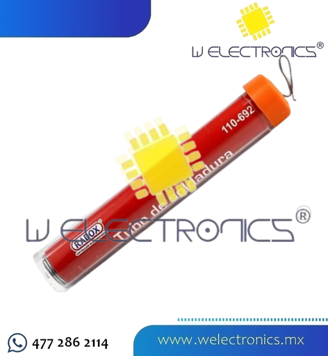 [110-692] SOLDADURA DE ESTAÑO-PLOMO 60/40 2.75M TUBO