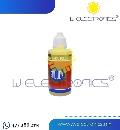 [730-345] FLUX ESPUMOSO PARA SOLDAR MARCA SOLDEK 50ML