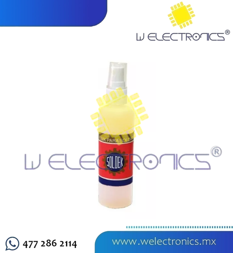 [730-350] FLUX ESPUMOSO PARA SOLDAR MARCA SOLDEK 120ML