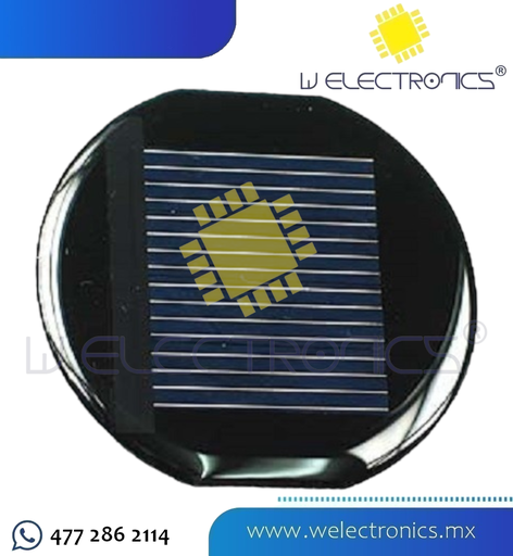 [870-245] CELDA SOLAR 6V 120 MA 10.7 CM DE DIAMETRO