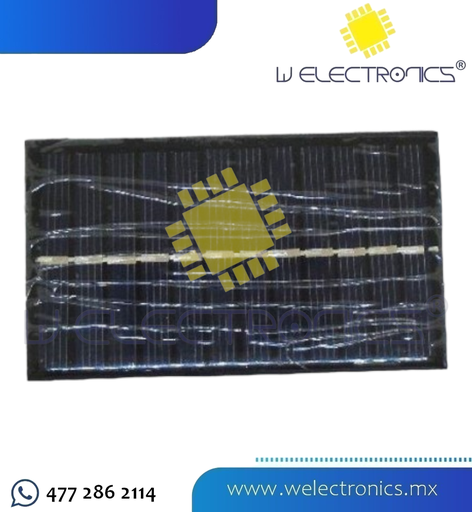 [870-250] CELDA SOLAR DE 6V 100MA 9.5 CM X 5.5 CM