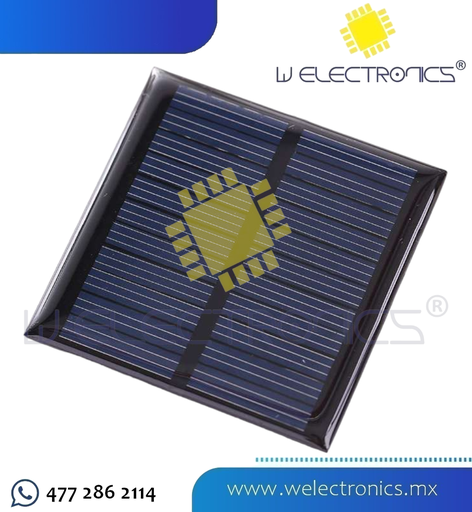 [870-252] CELDA SOLAR 4V 200MA 8X8 CM