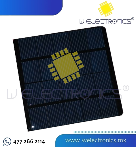 [870-253] CELDA SOLAR 5V 280 MA 10 X 10 CM