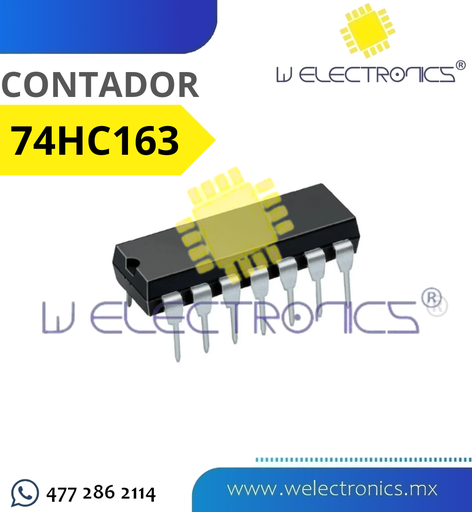 [CIR0163] 74HC163 CONTADOR BINARIO SINCRONICO