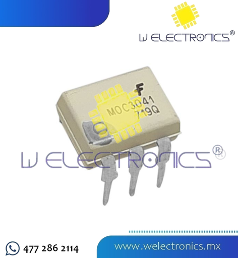 [CIR3041] MOC3041 OPTO CON TRIAC Y CRUCE POR CERO