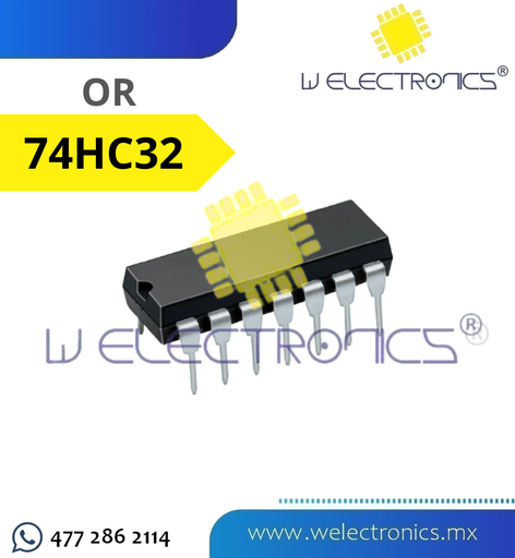 [CIR7432] 74HC32 4 COMPUERTAS OR DE 2 ENTRADAS