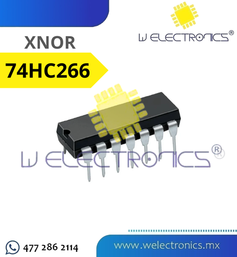 [CR74266] 74HC266 4 COMPUERTAS XNOR DE 2 ENTRADAS
