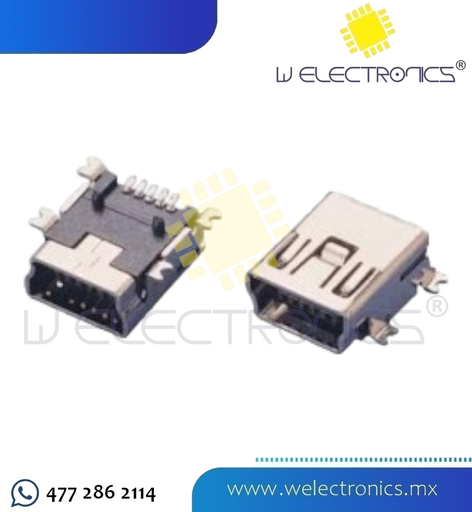 [700-186] CONECTOR JACK MINI USB DE 4 HILOS
