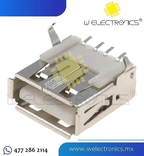 [700-195] CONECTOR JACK USB DE 4 HILOS HEMBRA TIPO A