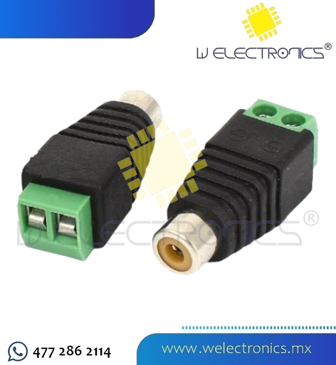 [705-028] ADAPTADOR PLUG RCA C/TERMINAL ATORNILLABLE
