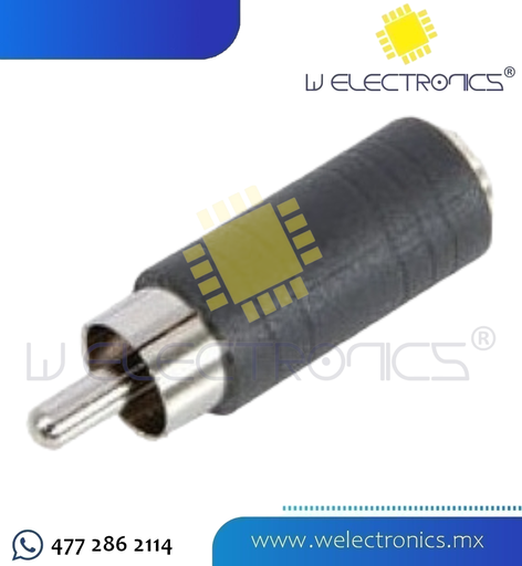 [705-034] ADAPTADOR JACK 3.5 MONO A PLUG RCA