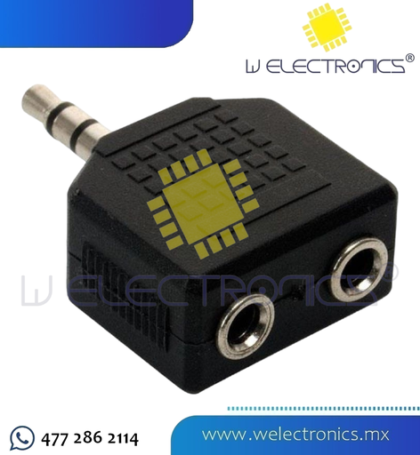 [705-106] ADAPTADOR 2 JACK 3.5 STA A PLUG 3.5