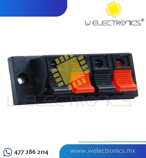 [705-300] CONECTOR P/BAFLE PARA TORNILLO 4 TERMINALES